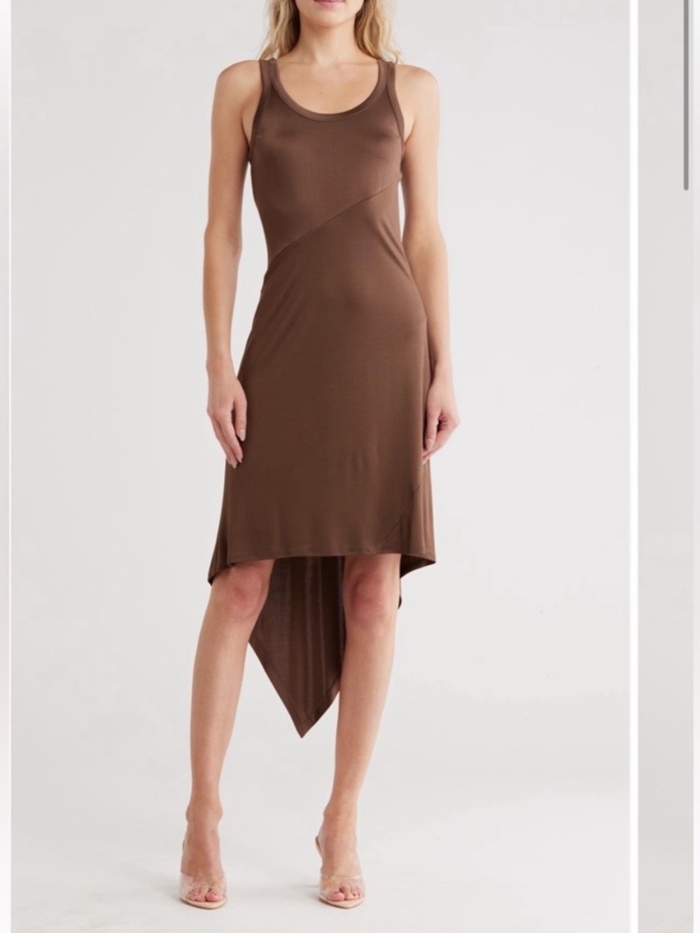NWT Helmut Lang Brown Tank Dress